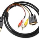 HDMI To 3-RCA /AV With VGA Cables